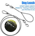 Chew Proof Dog Leash,5Ft Tie Out Cable with Detachable Short Dog Leashes Handle,Non Chew Cable Braided Cord Steel Training Dog Leash for Teething ...