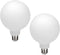 2 pack G40/G125 Globe LED Bulb, Warm White 2700K Dimmable LED Globe Bulb, 5W Equivalent 40W LED Globe Light Bulbs, CRI 90+, Milky Glass, LED Bulb ...
