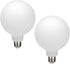 2 pack G40/G125 Globe LED Bulb, Warm White 2700K Dimmable LED Globe Bulb, 5W Equivalent 40W LED Globe Light Bulbs, CRI 90+, Milky Glass, LED Bulb ...