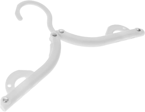 SE 12-piece set of Folding Ultra Compact Travel Hangers (Black & White), Open 16-Inches Folded 5-Inches...
