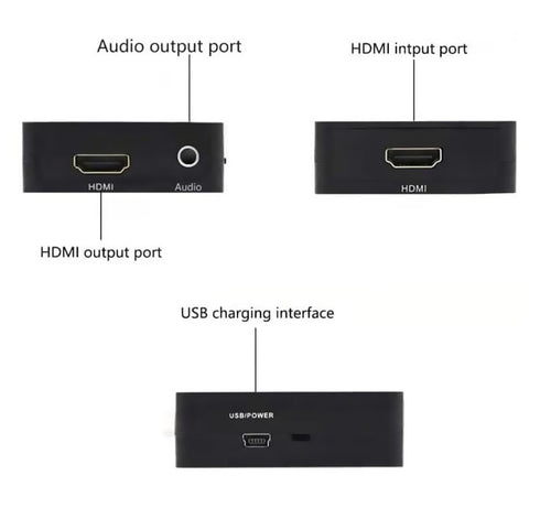 HDMI Audio Extractor, 4K HDMI to HDMI Splitter 3.5mm AUX Audio 1080P, Compatable for TV, PC, PS3/4/5, Blu-ray/DVD/HD Player, Projector, Sound Syst...