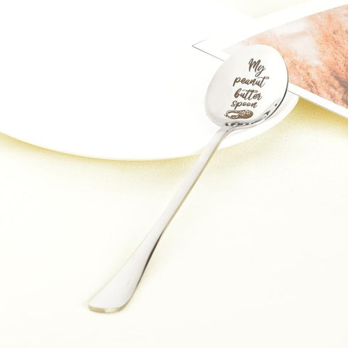 My Peanut Butter Spoon Gift for Peanut Butter Lovers Funny Husband Wife Dad Anniversary Christmas Gifts for Daughter Grandma Grandpa Birthday Gift...