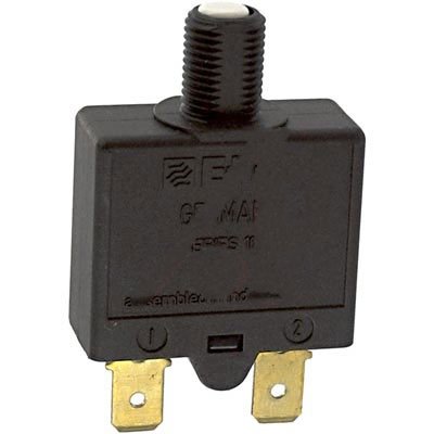 E-T-A Circuit Protection and Control 1658-G21-01-P10-20A, Circuit Breaker; Therm; Push; Cur-Rtg 20A; Flange; 1 Pole; Vol-Rtg 240/28VAC/VDC...