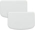 Plastic Bench Scraper for Baking - 2 White Bowl Scraper - Flexible Food Safe Dough Scraper Multipurpose Good Grip Curved and Flat Edge Dough Cutte...