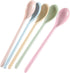 5 Pcs Long Handle Melamine Spoons Colorful Coffee Spoons Cocktail Stirring Spoons Yogurt Mixing Teaspoon for Ice Cream Milk...