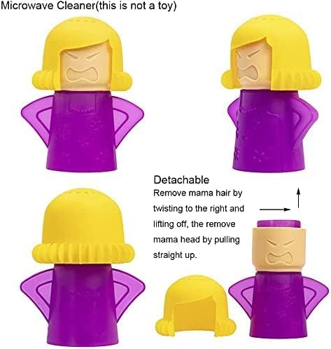 ACZURXLY Angry Mama Microwave Cleaner, Oven Steam Cleaner Disinfectant With Vinegar & Water for Kitchen, Funny Easily to Clean Crud in Minutes Use...