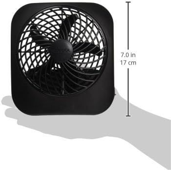 O2COOL Treva 5 Inch Battery Powered Fan Portable Desk Fan 2 Cooling Speeds with Compact Folding & Tilt Design Cubicle Accessories Small Portable (...