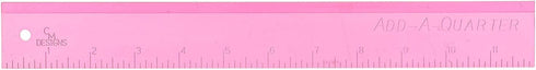CM Designs Ruler 12" Add-A-Quarter Pink CMDsnsRuler12AddAQuarterPink...
