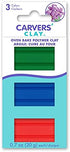 Carvers' Oven Bake Polymer Clay - 2.1 Oz - Red, Blue, and Green, 1803-4W...