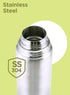 Milton Thermosteel Flip Lid 750, Double Walled Vacuum Insulated Thermos 750 ml | 25 oz | 24 Hours Hot and Cold Water Bottle with Cover, Stainless ...