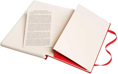 Moleskine Paper Tablet Hard Cover Smart Notebook, Dotted, Large (5" x 8.25") Scarlet Red - Compatible w/ Moleskine Pen+ Ellipse (Sold Separately) ...