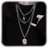 YERTTER Dainty Unique Punk Layering Silver Chain Choker Necklace Boho Jewelry Set Layered Cross Pendant Statement Chunky Chain Necklace for Women ...