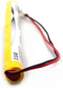 (2-Pack) 4.8V 800mAh NICD Battery Pack Replacement for Dantona Custom-200, Evenlite B310011, BGN800-4AWP-B830EC, Guy 19537...