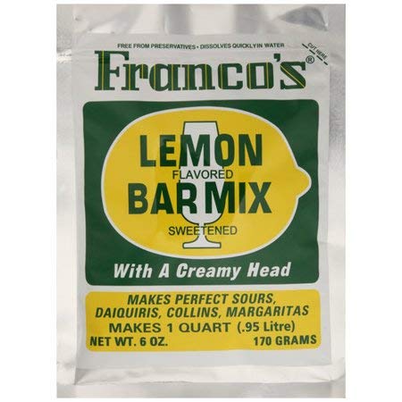 Cocktail Mix Franco's Lemon Bar Mix 6 Oz.single Pouch/ 1 Quart...