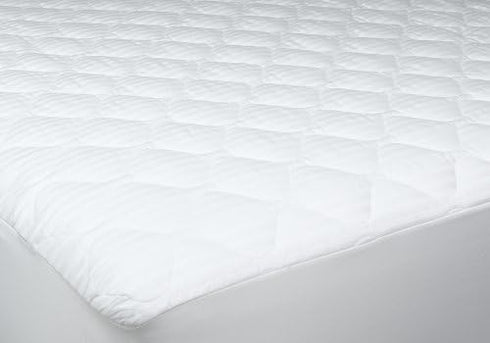 Deluxe 250-Thread-Count Cotton Damask Stripe Twin XL Mattress Pad...