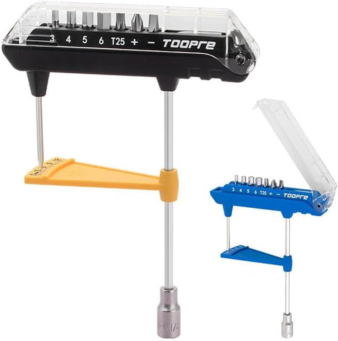 Toopre Torque Pointer Integrated Hexagonal Bicycle Maintenance Torque Wrench Set Tl-12 High Precision Torque Tool Box...