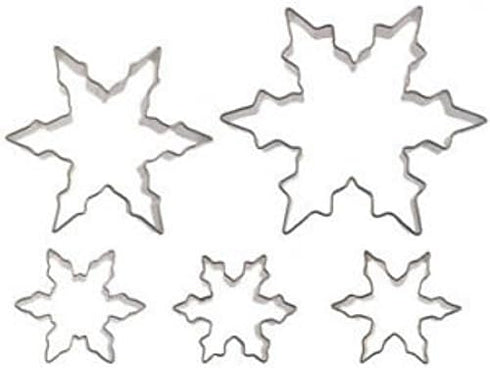 Fox Run Snowflake Cookie Cutter Set, 5 piece...