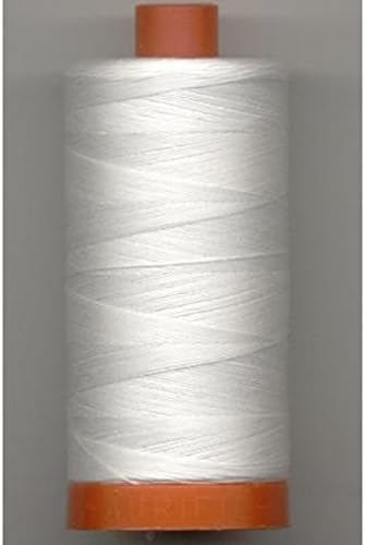 AURIFIL USA Aurifil 50wt Cotton 1,422yd-Natural, 1422 yd, Natural White...