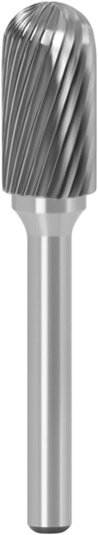 Tungsten Carbide Rotary Burr Die Grinder Bits Single Cut Grinding Head Diameter 12mm with 1/4" Shank Rotary Tool For Woodworking Drilling DIY Engr...