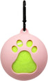 Dog Accessory Ball Holder - Leash Attachment, Lightweight Silicone for Convenient and Fun Playtime (Pink)...
