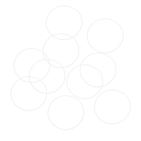 uxcell Silicone O-Rings, 90mm OD 86.2mm ID 1.9mm Width VMQ Seal Gasket for Compressor Valves Pipe Repair, White, Pack of 10...