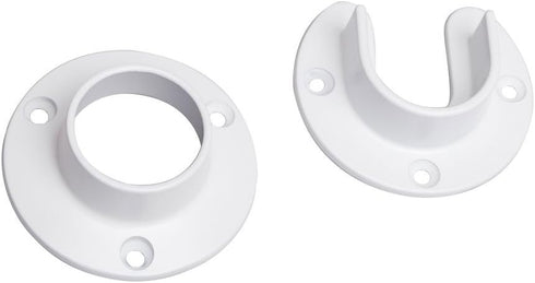 Closet Pro HD CD-0010-WT Heavy Duty Closet Pole Sockets, White...
