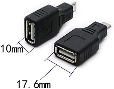 2 Pack USB 2.0 Micro USB Male to TYPE A Female OTG Adapter Connector Converter Coupler...