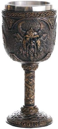 Pacific Giftware Norse Mythology Alfather Odin King of Asgard Wine Goblet Chalice Cup 7oz...