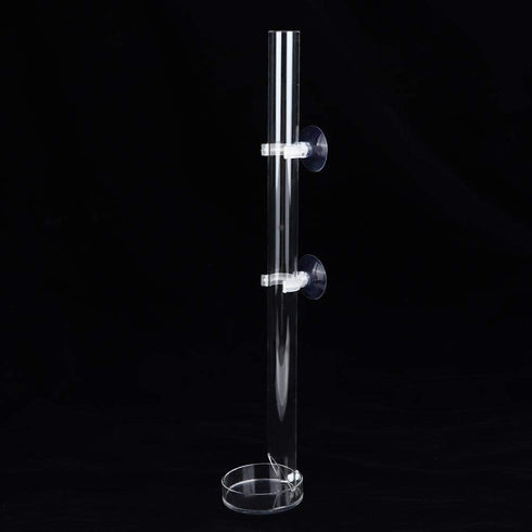 Acrylic Shrimp Feeder Tube, Ornamental Aquarium Feeding Tube Fish Food Container Set with Sucker Hook Fish Tank Accessories(32cm)...