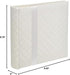Pioneer DA200FDR Fabric Diamond Ribbon Wedding Photo Album, Holds 200 4x6" Photos, 2 Per Page Color May Vary...