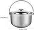 Stainless Steel Stock Pot Stockpot with Lid Soup Pot Pasta Cooking Pot for Soup Lobster Stews Cooking 20cm...