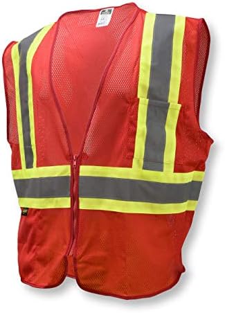 Radians SV22-1 Economy Type O Class 1 Safety Vest, Red, 3X-Large...