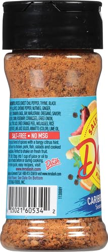 Dash Salt-Free Seasoning Blend, Caribbean Citrus, 2.4 Ounce...