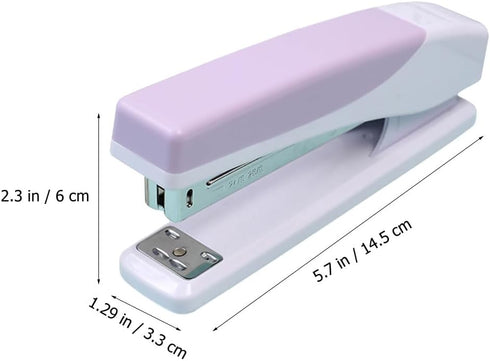 LUOZZY Desktop Stapler Large Capacity Stapler Reduced Effort Stapler Labor-Saving Stapler for Office Desk Accessories, Purple…...