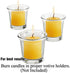Candle Charisma Citronella Scented Votive Candles - 10 Hour Burn time - Set of 72 for Dinner, Wedding, Halloween and Holiday Decorations...