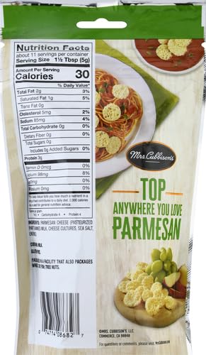 Mrs. Cubbison's Flavor 100 Real Keto Friendly Great for Snacking and Salad Topper, Parmesan Cheese Crisps, 1.98 Ounce...