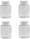 5 Pcs 80ml Empty Plastic Pill Bottles Clear Pill Dispenser Containers Solid Powder Storage Vials Square Liquid Sample Bottle for Crafts...