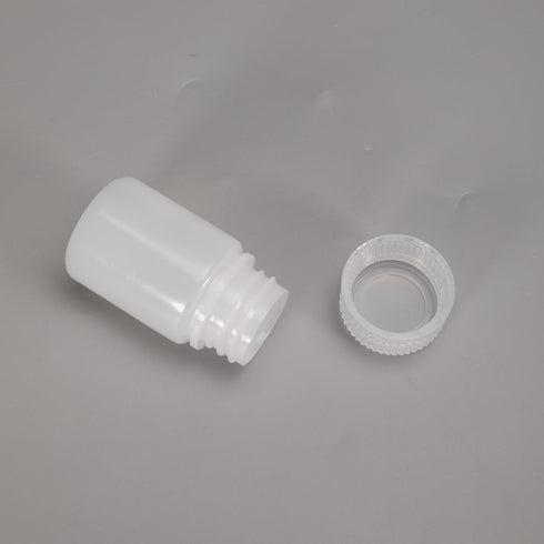 1 oz Wide Mouth Lab Reagent Bottle, Laboratory Grade Chemical Container, Sealed Leak-proof Translucent HDPE Bottle, Pill Bottle, Water Sample Bott...