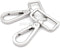 CRAFTMEMORE 2PCS 1-1/2 Inch Push Gate Snap Hooks Metal Swivel Lobster Claw Clasp Purse Hardware SC21 (Silver)...