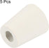 MECCANIXITY Rubber Tapered Plug 17mm to 23mm with Hole Test Tubes Bungs Stopper White for Lab Home 5 Pieces...