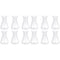 12pcs Flask, Bottle Kit Learning Mouth Supplies Ml Container Erlenmeyer Wide Triangular for Bottles Professional Scientific Plastic of Flask- Cone...