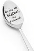 Friend Sister Gifts for Women Birthday Christmas Gifts for Sisters Engraved My Sister My Friend Spoon BFF Gifts for Soul Sister Older Young Big Mi...