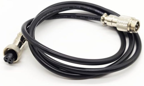 3.28 ft GX12 4 Pin Male to Female Head Aviation Cordset, GX12 4Pins Female to Male Connector Electrical Cable Panel Mount Circular Metal Aviation ...