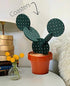 Cactus Coasters Set for Drinks of 6 Pieces,Funny Coasters Cactus Gift with Flowerpot Holder for Home Office Bar Decor...