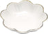Porcelain Serving Dish,Ceramics Flower Relish Tray with Metallic Rim,Serving Bowls for Wedding,Party Perfect for Small Cereal, Pasta, Salad, Candy...