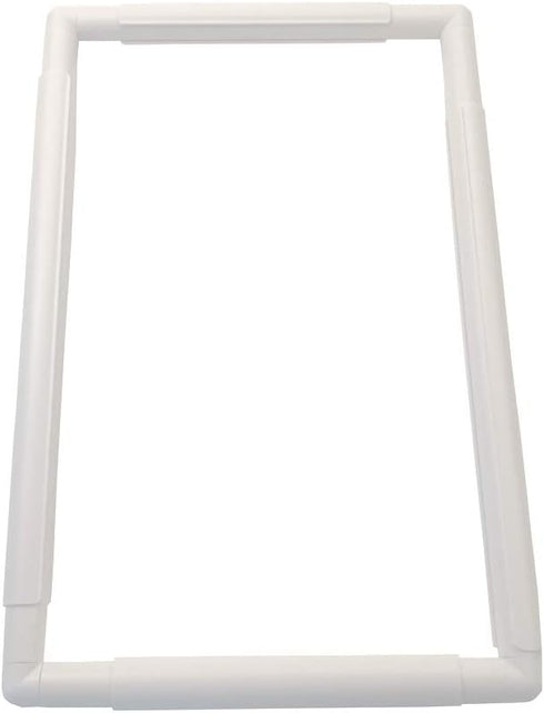 17 X 11" Plastic Cross Stitch Frame Square Embroidery Hoop White DIY Sewing Tools Sewing Hoop Handhold Craft Clip Embroidery Snap Frame Hoop for C...