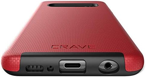 Crave Dual Guard Red Galaxy S10 Case - Shockproof, Dual Layer Protection for Samsung S10...