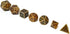 7 Pieces Metal DND Dice Set Retro D&D Polyhedral Dice with Flannel Bag for DND Dungeons and Dragons Role Playing Games (Bronze)...