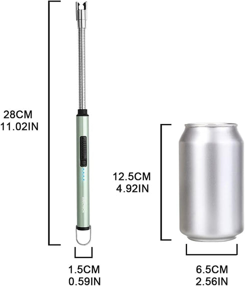 ARECTECH Candle Electric Lighter Rechargeable USB Arc Lighter Windproof Plasma for Candle Cooking BBQs Fireworks Birthday Gift Green...