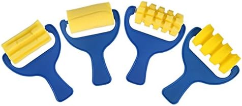 Painting Foam Brush Roller Sponge for Kid Mini Paint Brushes DIY Art Craft Painting Tool Set...